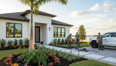 Landscaping service in Sarasota, FL for residential lawn care and yard maintenance